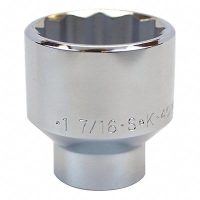 Socket Steel Chrome 1 7/16 in