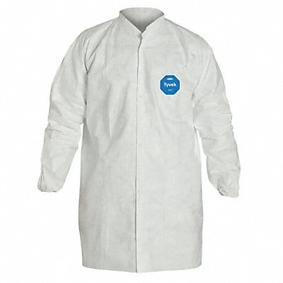 Disp Lab Coat Polyethylene White XL PK30