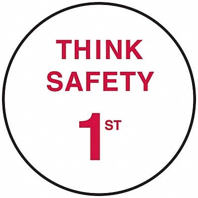 Hard Hat Emblem Labl 2in. Dia Vinyl PK4