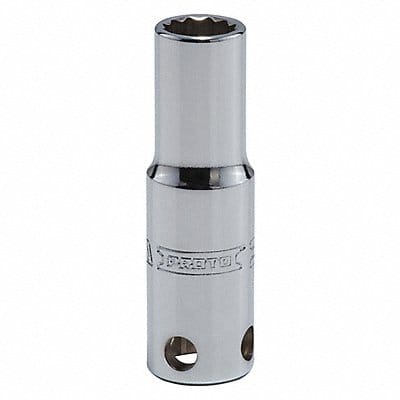 Socket Steel Chrome 3/8 in