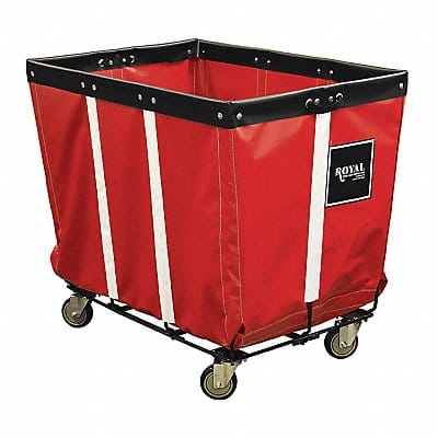 Bskt Truck 600lb Red Vinyl Steel Rubber