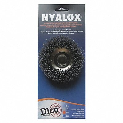 Nyalox Cup Brush 80 Grit Gray 3 5/8-11