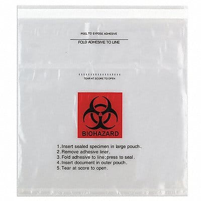 Transfer Bag 10 in L 10in W CLR PK1000