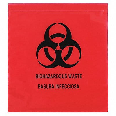 Transfer Bag 12 in L 12 in W Red PK1000