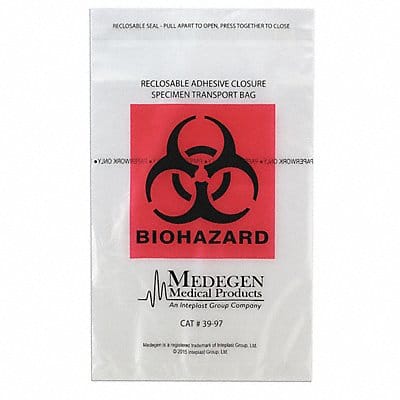 Transfer Bag 10in L 6 in W CLR PK1000