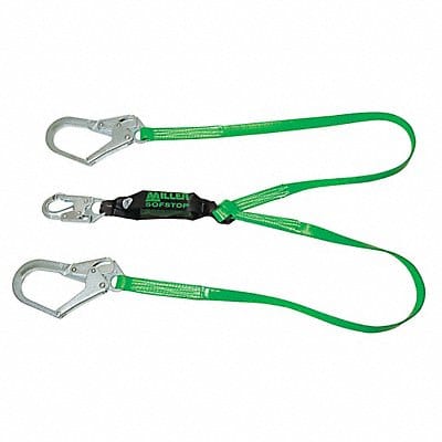 Shock-Absorbing Lanyard Green