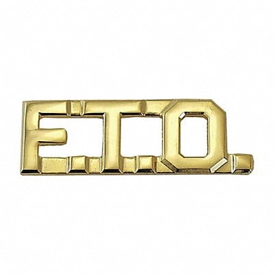 Metal Rank Insignia F.T.O. Gold PR
