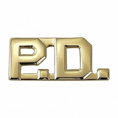 Metal Rank Insignia P.D. Gold PR