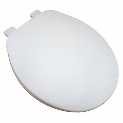 Builder Grade Plastc Toilet Seat Wht Rnd