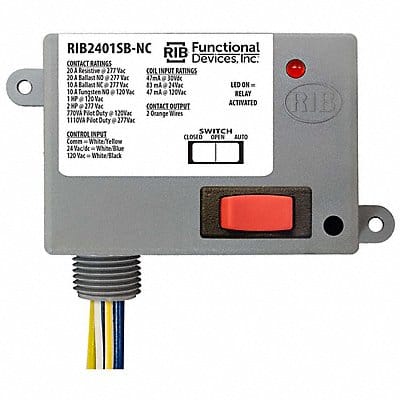 Enclosed Relay 20A SPST-N/C