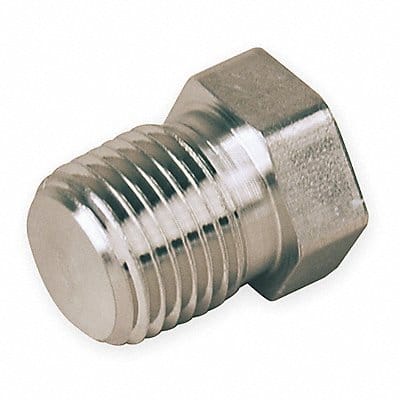 Hex Head Plug 316L SS 1/16 in MNPT