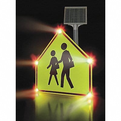 LED School Zone Sign Aluminum 36 x 36