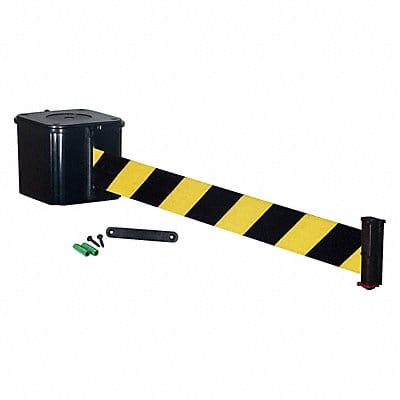 Wall Barrier 20ft Black/Yellow Belt