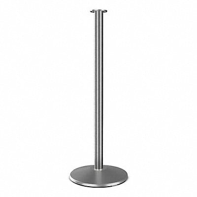 Flat Top Rope Post Satin Stainless Steel