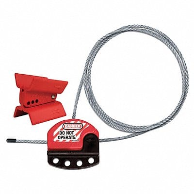 Butterfly Valve Lockout Universal Red