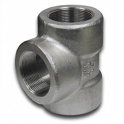 Tee 316/316L SS 1 in Pipe Size FNPT