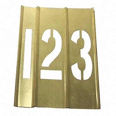 Brass Stencils 15 Piece Number 1 1/2 In