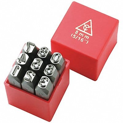 Hand Stamp 3/8 H Number Set Hand Stamp 3/8 H Number Set