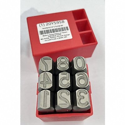 Hand Stamp 1/2 H Number Set