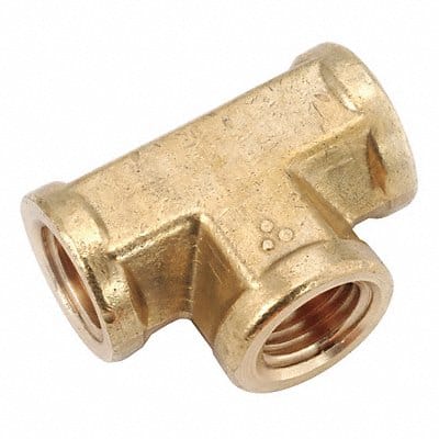 Extruded Branch Tee Brass 1/8 in FNPT