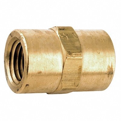 Coupling Brass 1/4 in Pipe Size FNPT