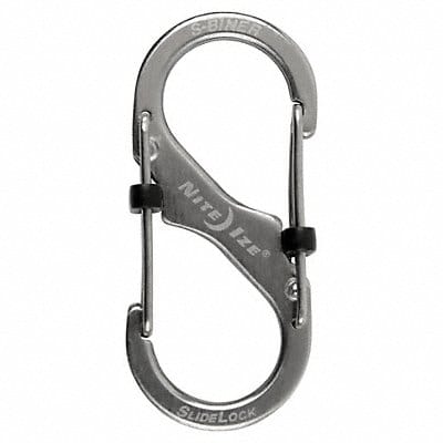 Carabiner Clip 1-31/32 in Silver