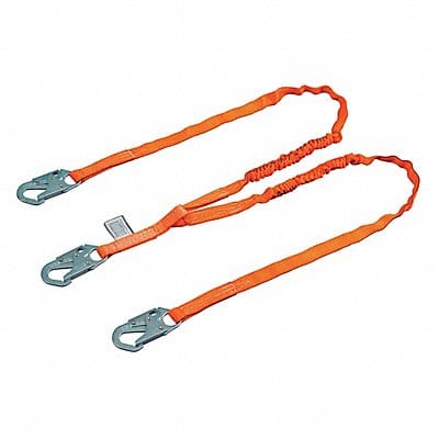 Shock-Absorbing Lanyard Orange