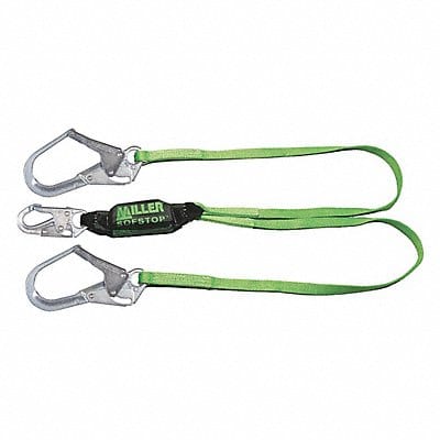 Shock-Absorbing Lanyard Green