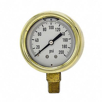 Pressure Gauge 1/4 in NPT 2-1/2 in