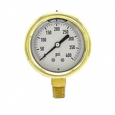 Pressure Gauge 1/4 in NPT 2-1/2 in