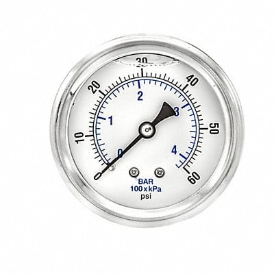 Pressure Gauge 1/4 in NPT 2-1/2 in