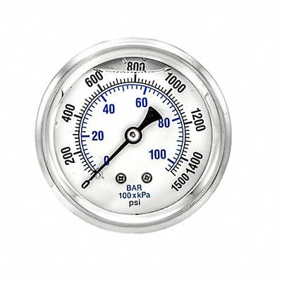 Pressure Gauge 1/4 in NPT 2-1/2 in