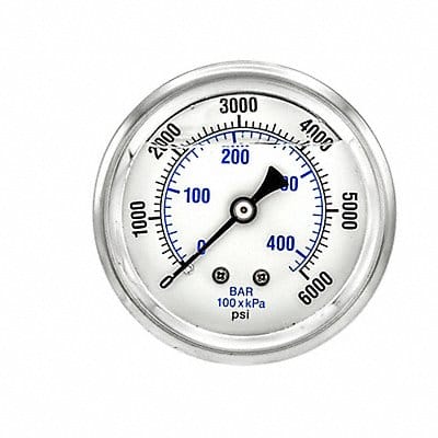 Pressure Gauge 1/4 in NPT 2-1/2 in