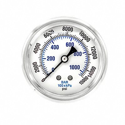 Pressure Gauge 1/4 in NPT 2-1/2 in