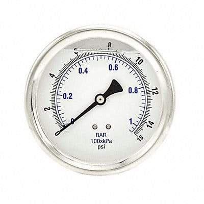 Pressure Gauge 1/4 in NPT 4 in