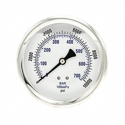 Pressure Gauge 1/4 in NPT 4 in
