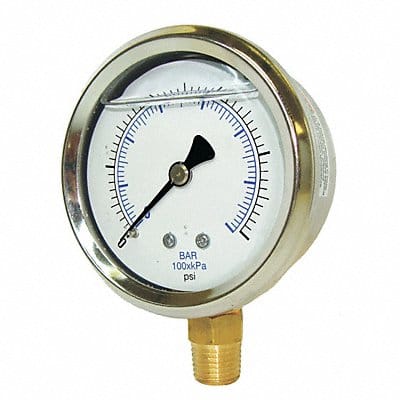 Pressure Gauge 1/8 in NPT 2 in