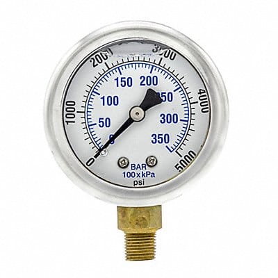 Pressure Gauge 1/8 in NPT 2 in