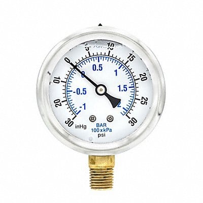 Compound Gauge 1/4 in NPT 2-1/2 in