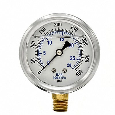 Pressure Gauge 1/4 in NPT 2-1/2 in