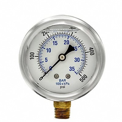 Pressure Gauge 1/4 in NPT 2-1/2 in
