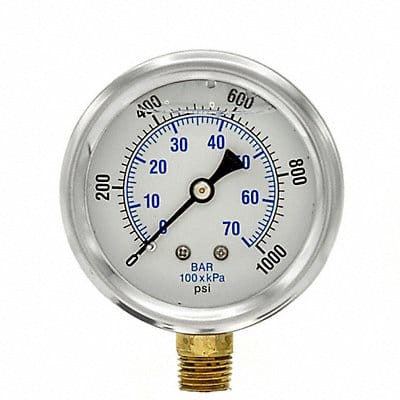 Pressure Gauge 1/4 in NPT 2-1/2 in