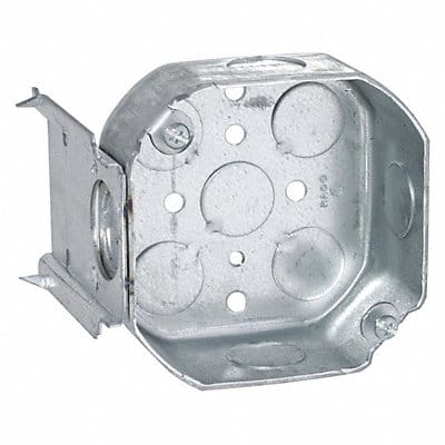 Octagon Box 1-1/2 D J-Brkt 1/2 Ko 4
