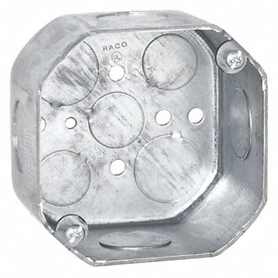 Octagon Box 2-1/8 Deep 1/2-3/4 Ko 4