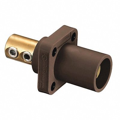 Receptacle Brwn Male 4-4/0 Double Set