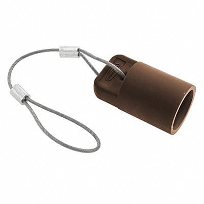 Single Pole Connector Cover Female Brown