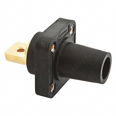 Receptacle Black Female Double Set Screw