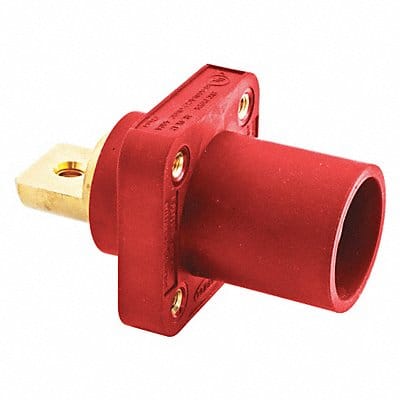 Receptacle Double Set Red Male