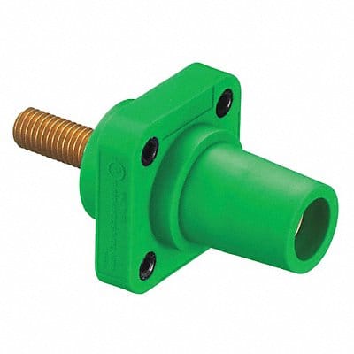 Receptacle GrnFemale Stud.Taper Nose