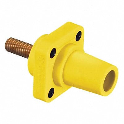Receptacle Ylw Female Stud Taper Nose